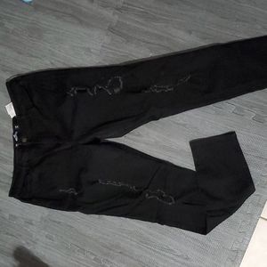 Hollister black distressed jean